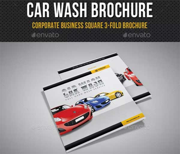 Car Wash Bifold Brochure Templates Free & Premium PSD, Ai, Word, InDesign